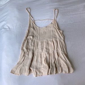 Flowy Cream Colored Tank Top